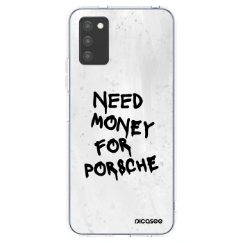 Picasee husă transparentă din silicon pentru Samsung Galaxy A02s A025G - White Dollar