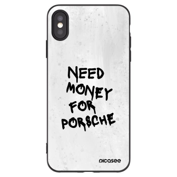 Picasee husă neagră din silicon pentru Apple iPhone XS Max - White Dollar
