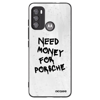 Picasee husă neagră din silicon pentru Motorola Moto G60 - White Dollar
