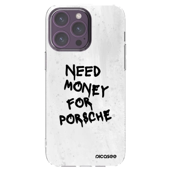 Picasee husă transparentă din silicon pentru Apple iPhone 14 Pro Max - White Dollar