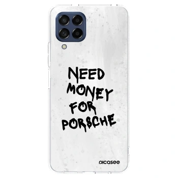 Picasee husă transparentă din silicon pentru Samsung Galaxy M53 5G - White Dollar