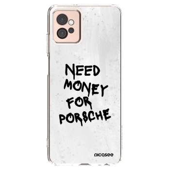 Picasee husă transparentă din silicon pentru Motorola Moto G32 - White Dollar