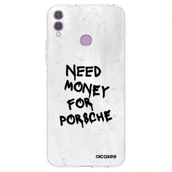Picasee husă transparentă din silicon pentru Honor 8X - White Dollar