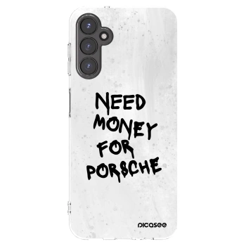 Picasee husă transparentă din silicon pentru Samsung Galaxy A14 4G A145R - White Dollar