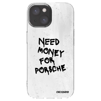 Picasee husă transparentă din silicon pentru Apple iPhone 15 - White Dollar