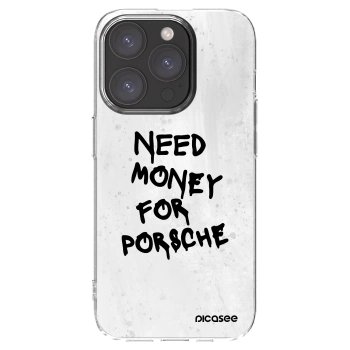 Picasee husă transparentă din silicon pentru Apple iPhone 15 Pro - White Dollar