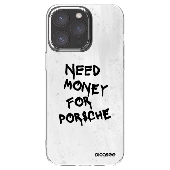 Picasee husă transparentă din silicon pentru Apple iPhone 15 Pro Max - White Dollar