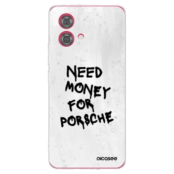 Picasee husă transparentă din silicon pentru Motorola Moto G84 5G - White Dollar