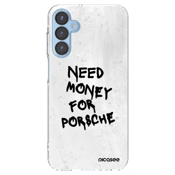 Picasee husă transparentă din silicon pentru Samsung Galaxy A15 A156B 5G - White Dollar
