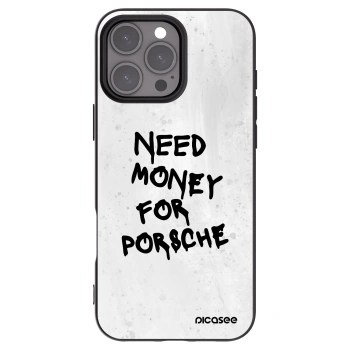 Picasee husă neagră din silicon pentru Apple iPhone 16 Pro Max - White Dollar
