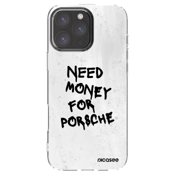 Picasee husă transparentă din silicon pentru Apple iPhone 16 Pro Max - White Dollar