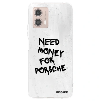 Picasee husă transparentă din silicon pentru Motorola Moto G53 5G - White Dollar