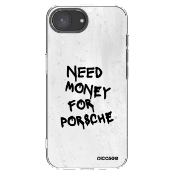 Picasee husă transparentă din silicon pentru Apple iPhone 16e - White Dollar
