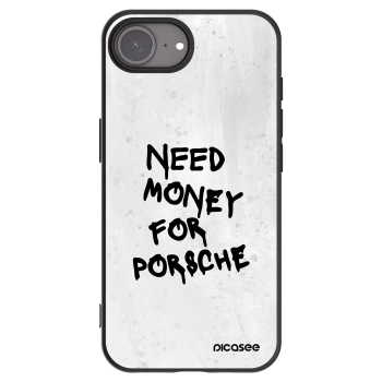 Picasee husă neagră din silicon pentru Apple iPhone 16e - White Dollar