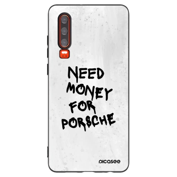 Picasee husă neagră din silicon pentru Huawei P30 - White Dollar