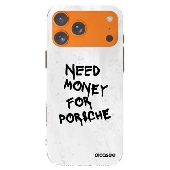 Picasee husă transparentă din silicon pentru Apple iPhone 17 Pro Max - White Dollar