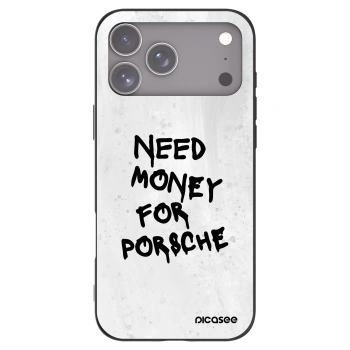 Picasee husă neagră din silicon pentru Apple iPhone 17 Pro Max - White Dollar