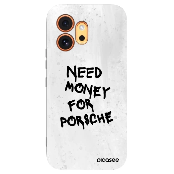 Picasee husă neagră din silicon pentru Honor 600 - White Dollar