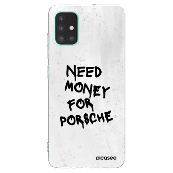 Picasee husă transparentă din silicon pentru Samsung Galaxy A51 A515F - White Dollar