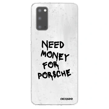 Picasee husă transparentă din silicon pentru Samsung Galaxy S20 G980F - White Dollar