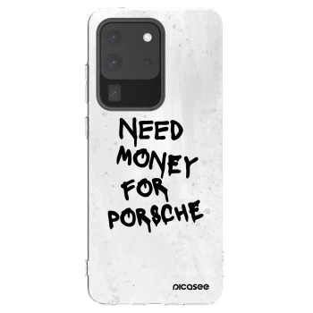 Picasee husă transparentă din silicon pentru Samsung Galaxy S20 Ultra 5G G988F - White Dollar