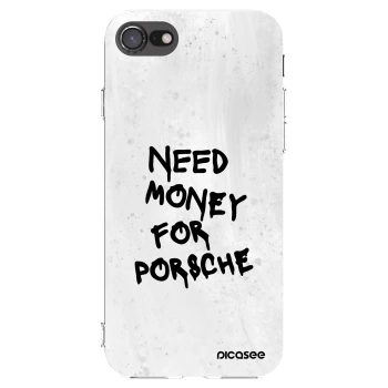 Picasee husă transparentă din silicon pentru Apple iPhone SE 2020 - White Dollar