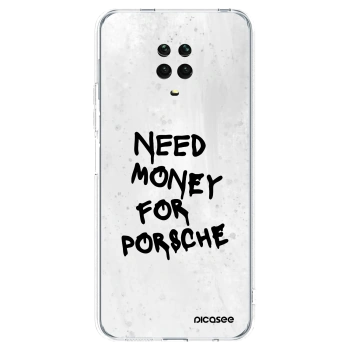 Picasee husă transparentă din silicon pentru Xiaomi Redmi Note 9 Pro - White Dollar