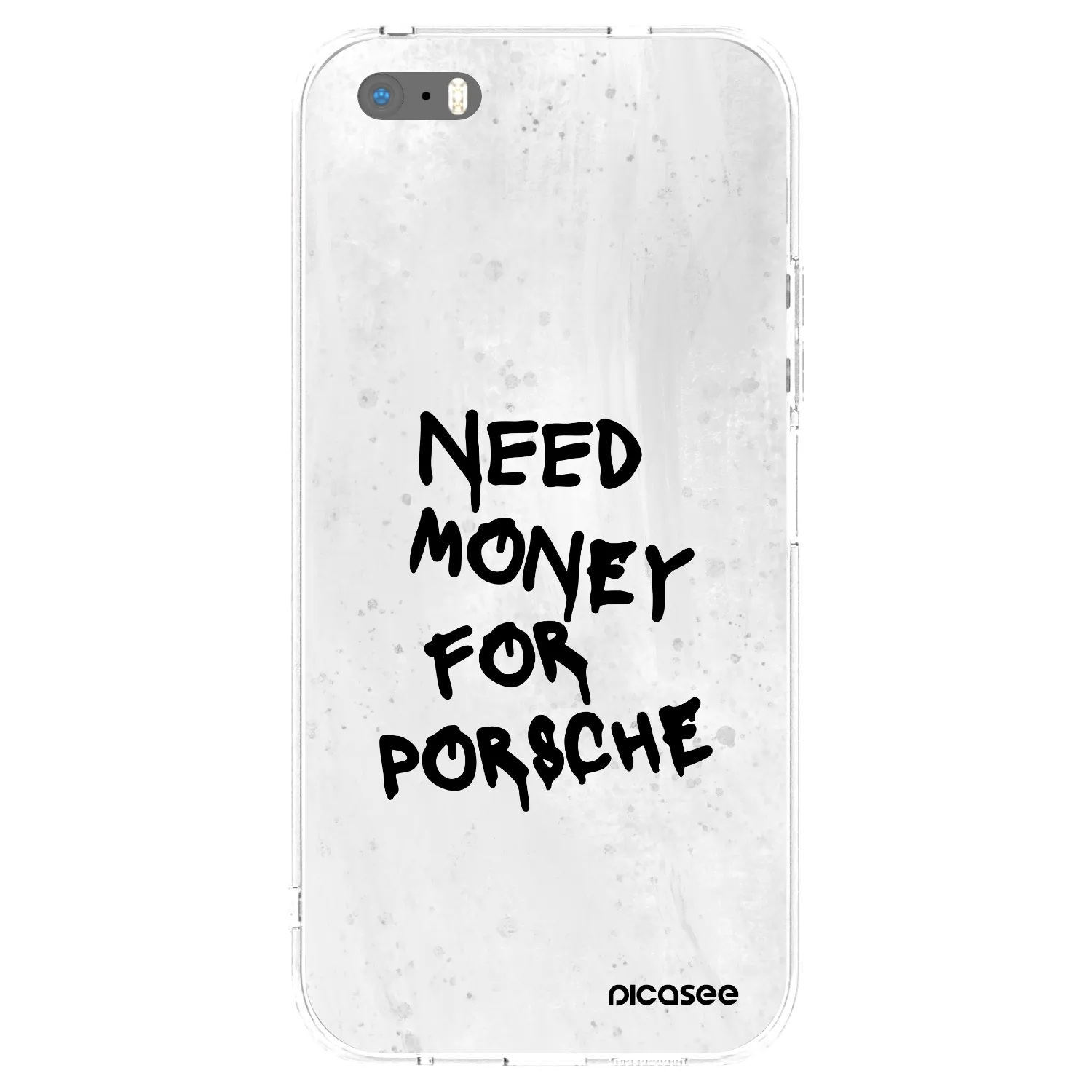 Picasee husă transparentă din silicon pentru Apple iPhone 5/5S/SE - White Dollar