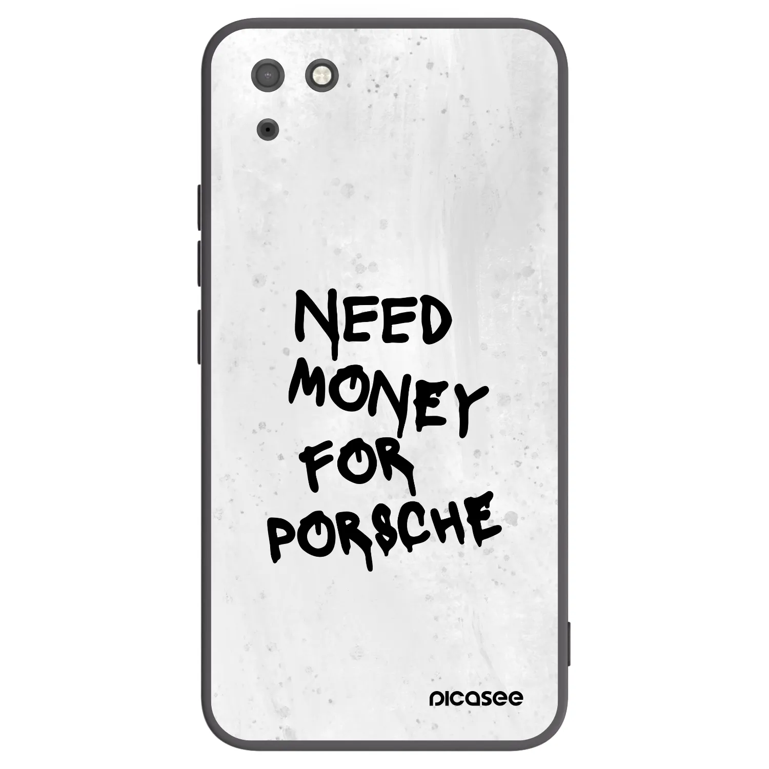Picasee husă neagră din silicon pentru Huawei Y5P - White Dollar