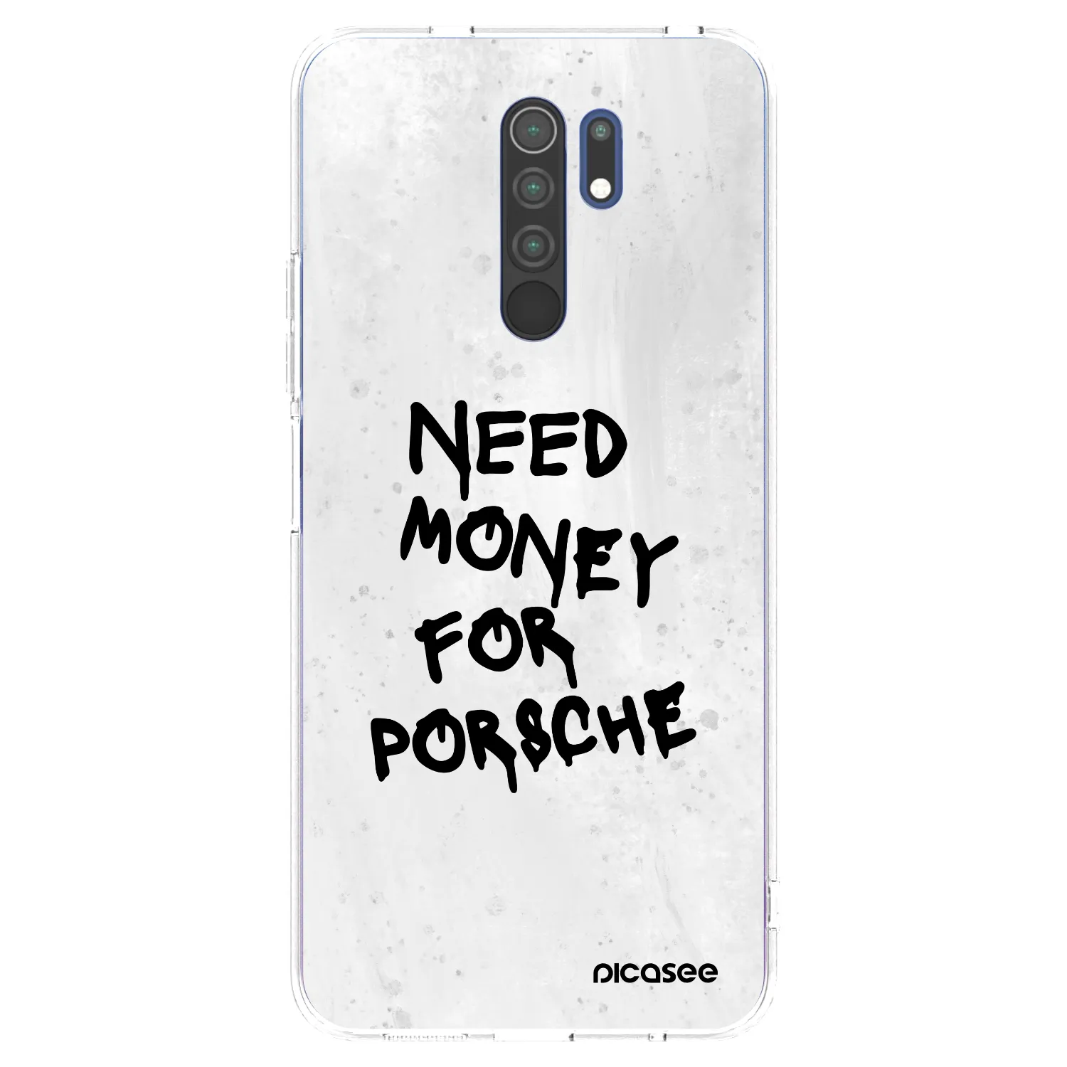 Picasee husă transparentă din silicon pentru Xiaomi Redmi 9 - White Dollar
