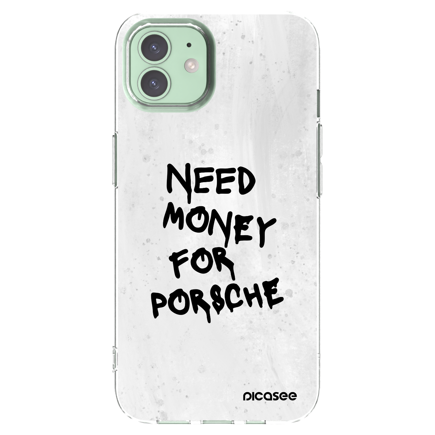Picasee husă transparentă din silicon pentru Apple iPhone 12 - White Dollar