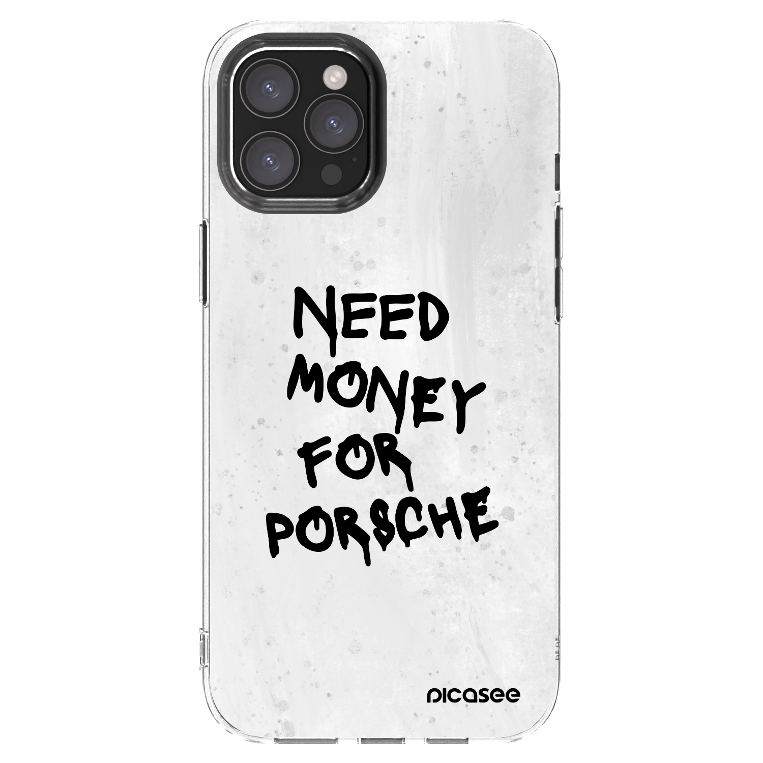 Picasee husă transparentă din silicon pentru Apple iPhone 12 Pro Max - White Dollar