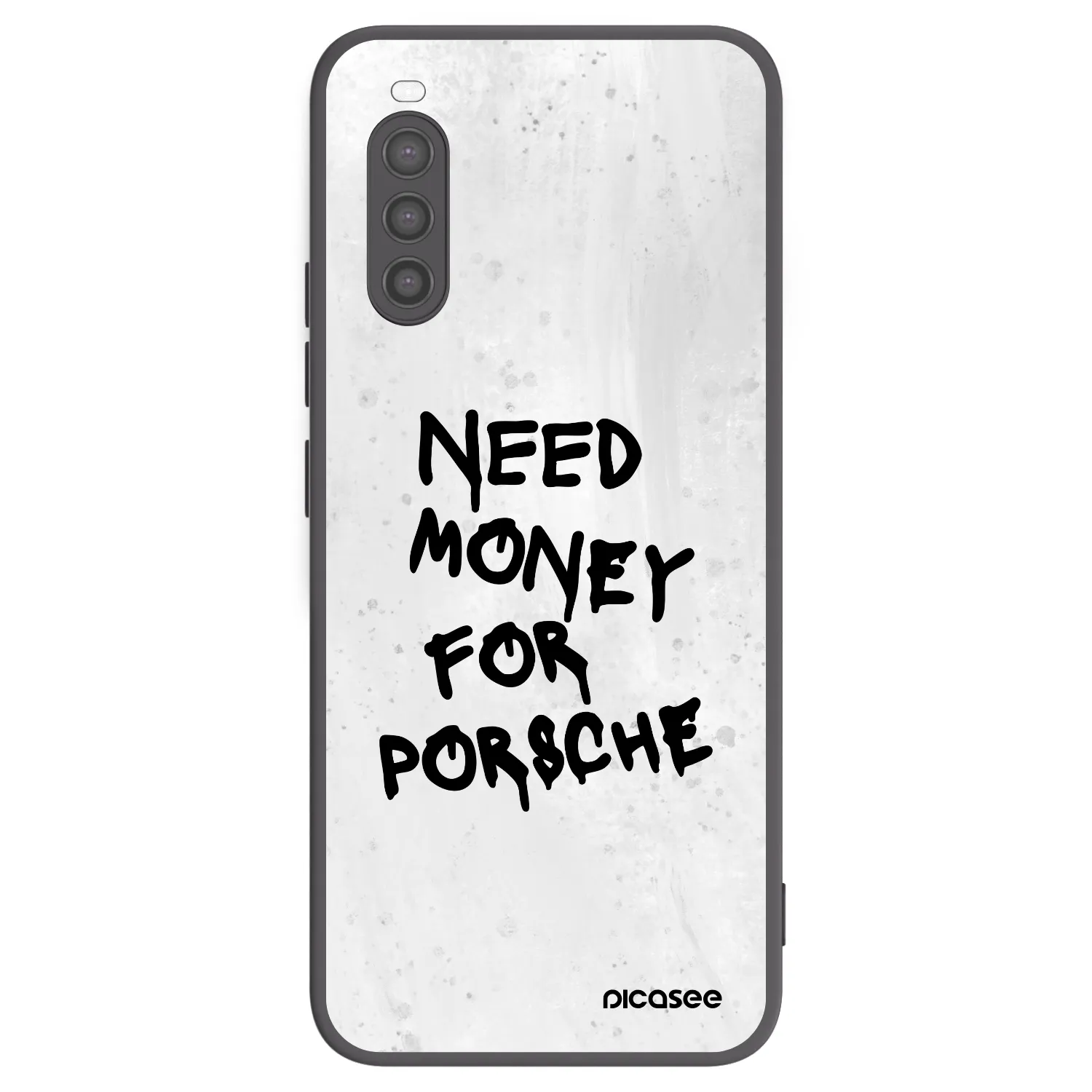 Picasee husă neagră din silicon pentru Sony Xperia 10 II - White Dollar