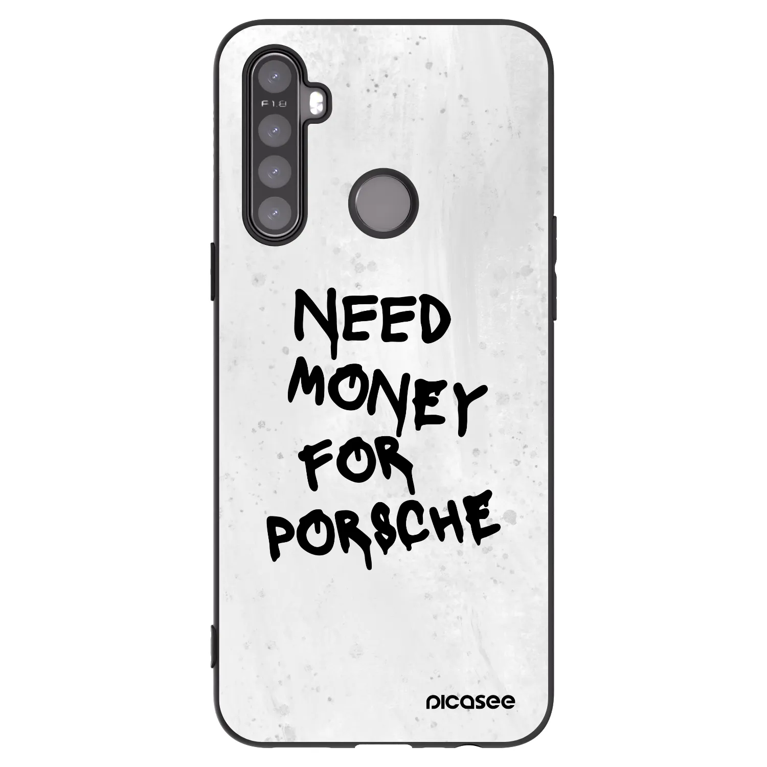 Picasee husă neagră din silicon pentru Realme 6i - White Dollar
