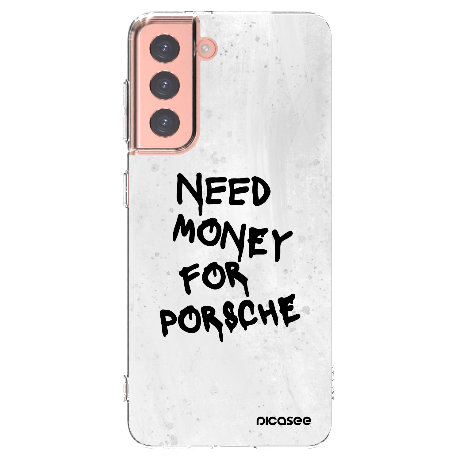 Picasee husă transparentă din silicon pentru Samsung Galaxy S21 5G G991B - White Dollar