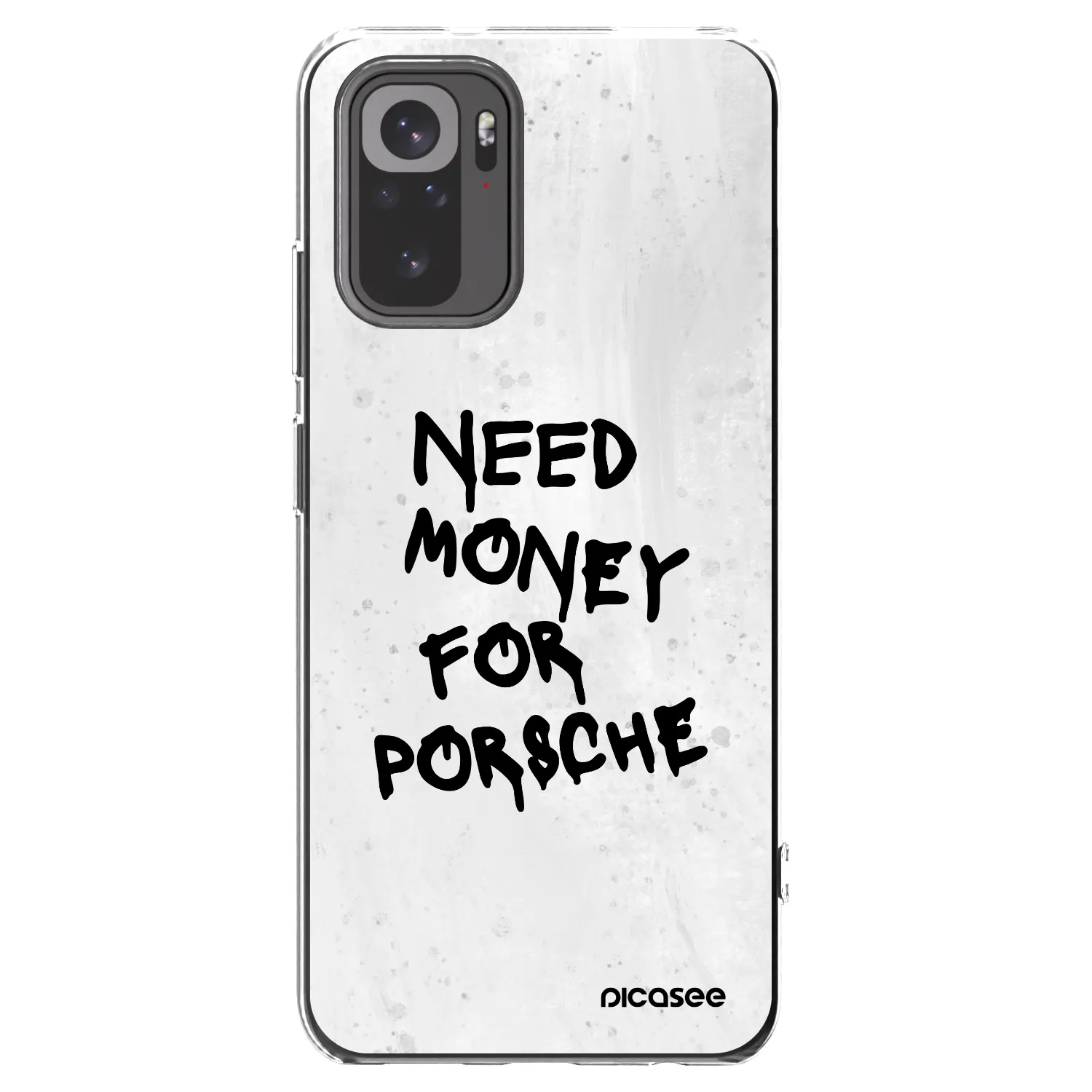 Picasee husă transparentă din silicon pentru Xiaomi Redmi Note 10 - White Dollar