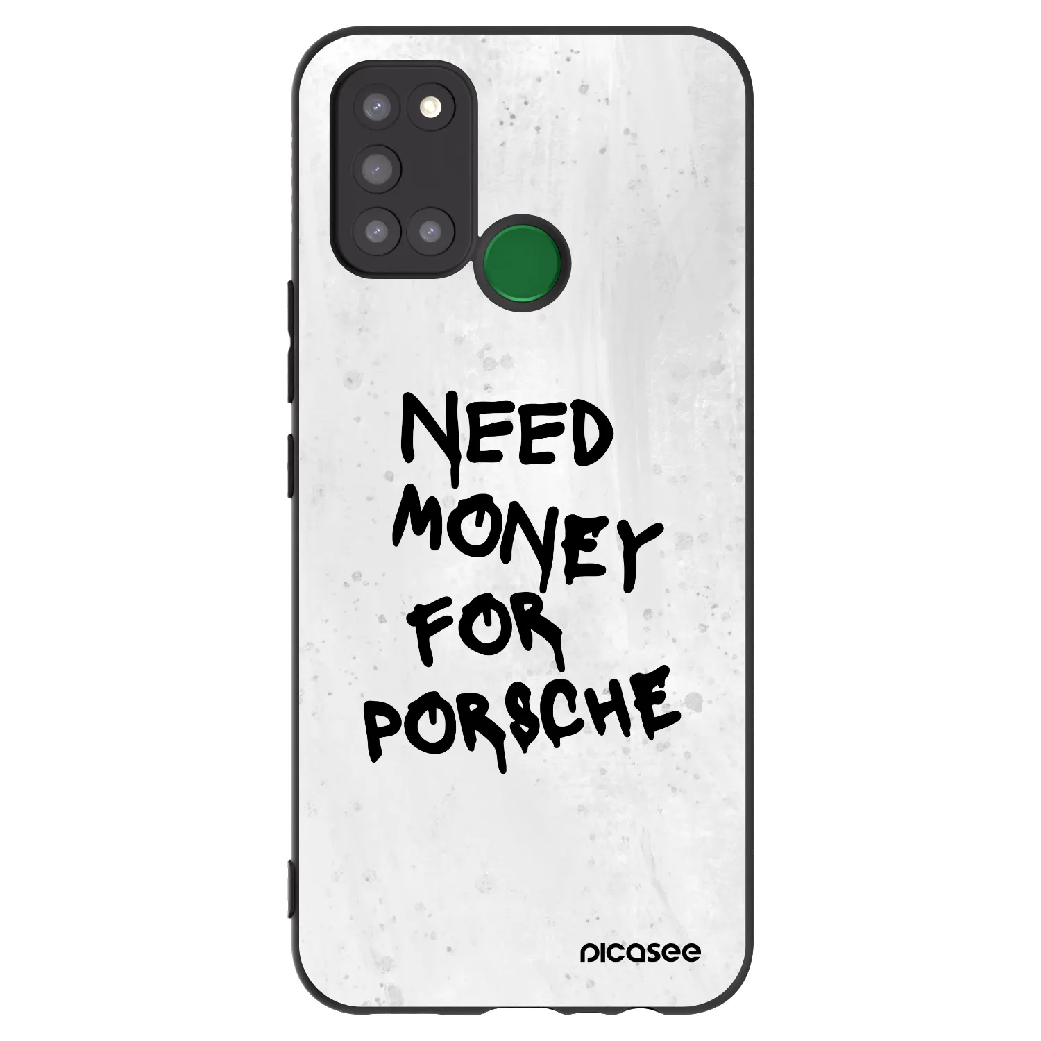 Picasee husă neagră din silicon pentru Realme 7i - White Dollar