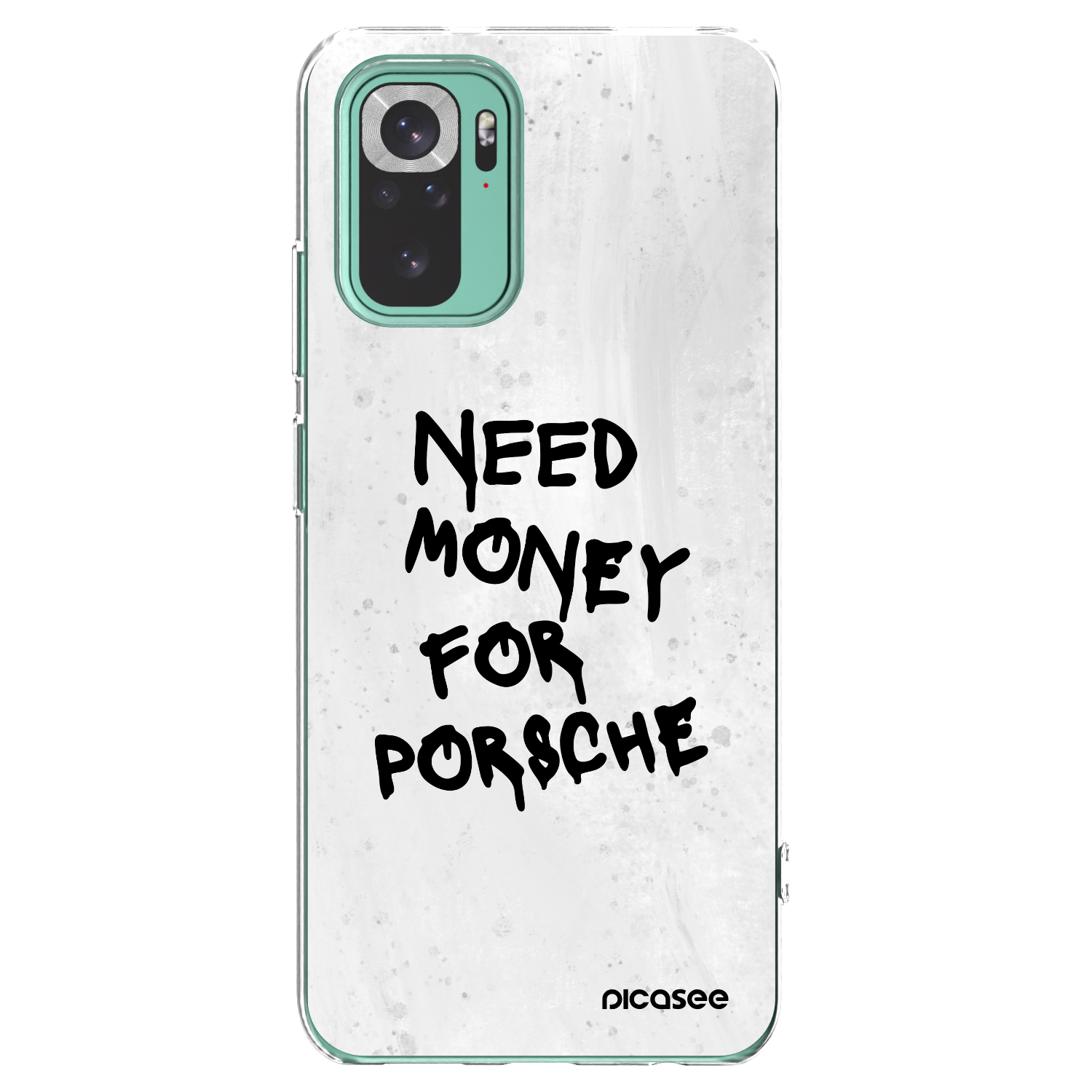 Picasee husă transparentă din silicon pentru Xiaomi Redmi Note 10 Pro - White Dollar