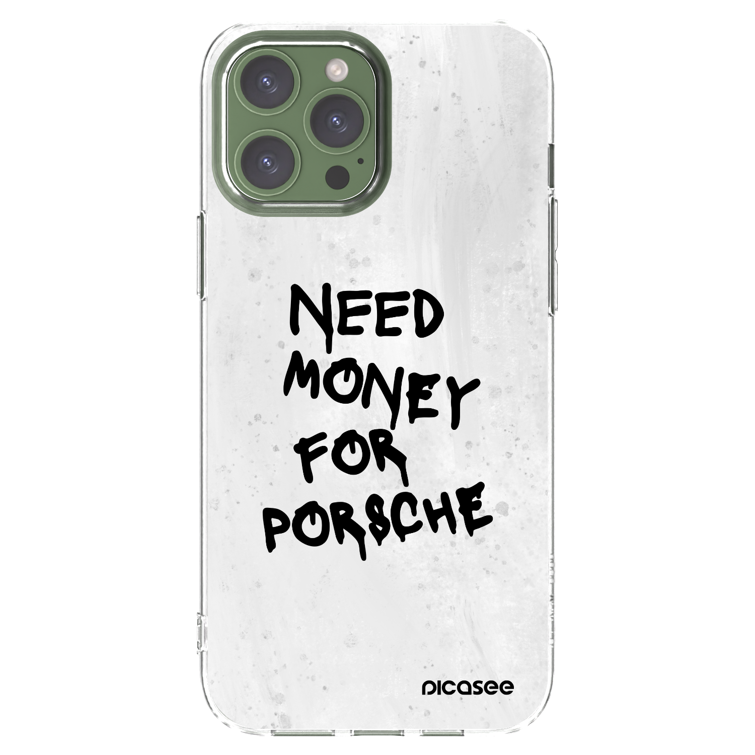 Picasee husă transparentă din silicon pentru Apple iPhone 13 Pro Max - White Dollar