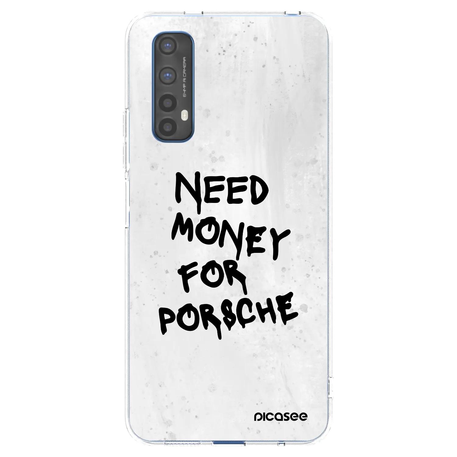 Picasee husă transparentă din silicon pentru Realme 7 - White Dollar
