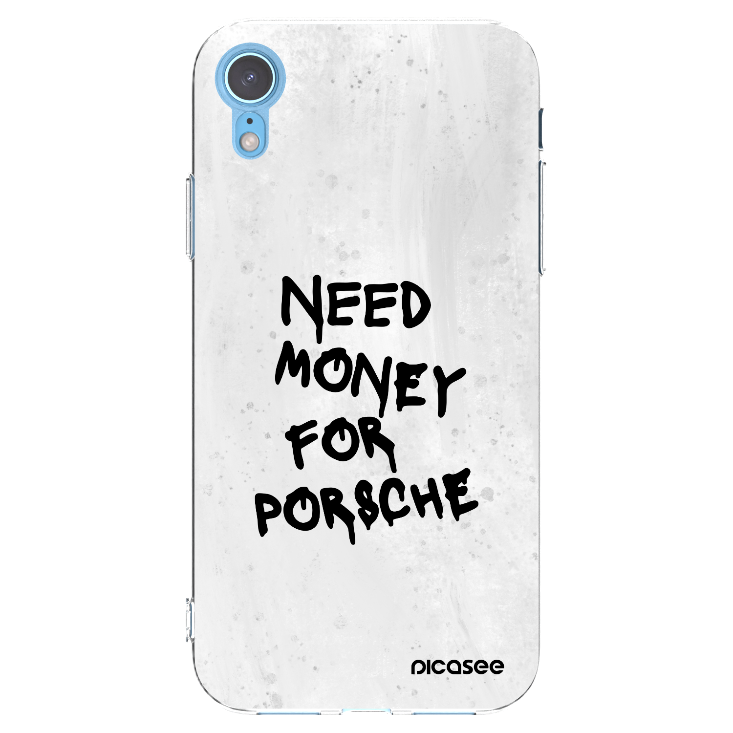 Picasee husă transparentă din silicon pentru Apple iPhone XR - White Dollar