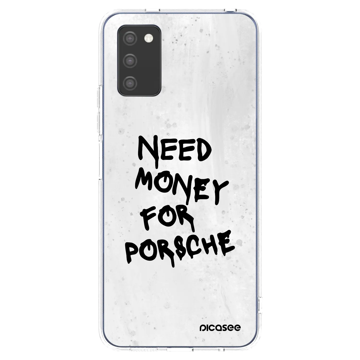 Picasee husă transparentă din silicon pentru Samsung Galaxy A03s A037G - White Dollar