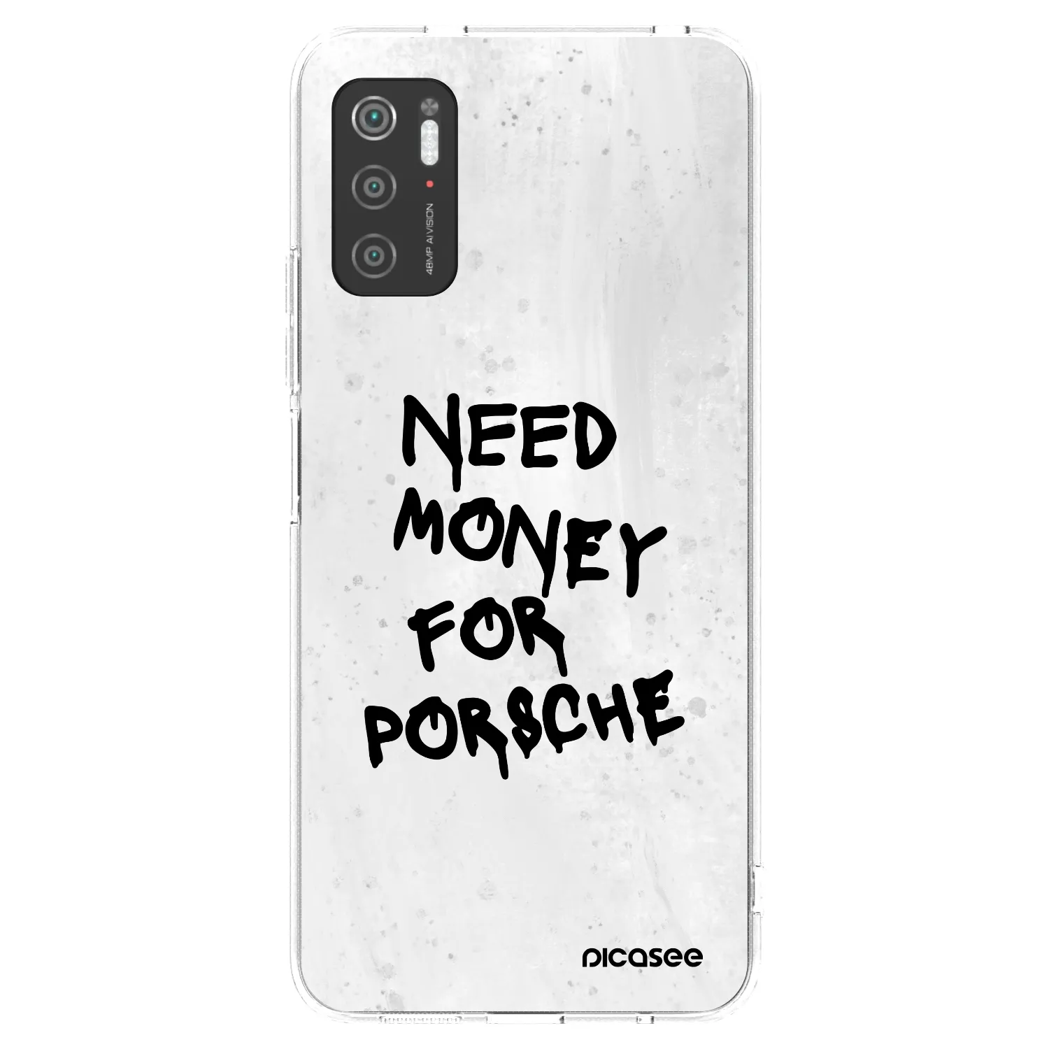 Picasee husă transparentă din silicon pentru Xiaomi Poco M3 Pro 5G - White Dollar