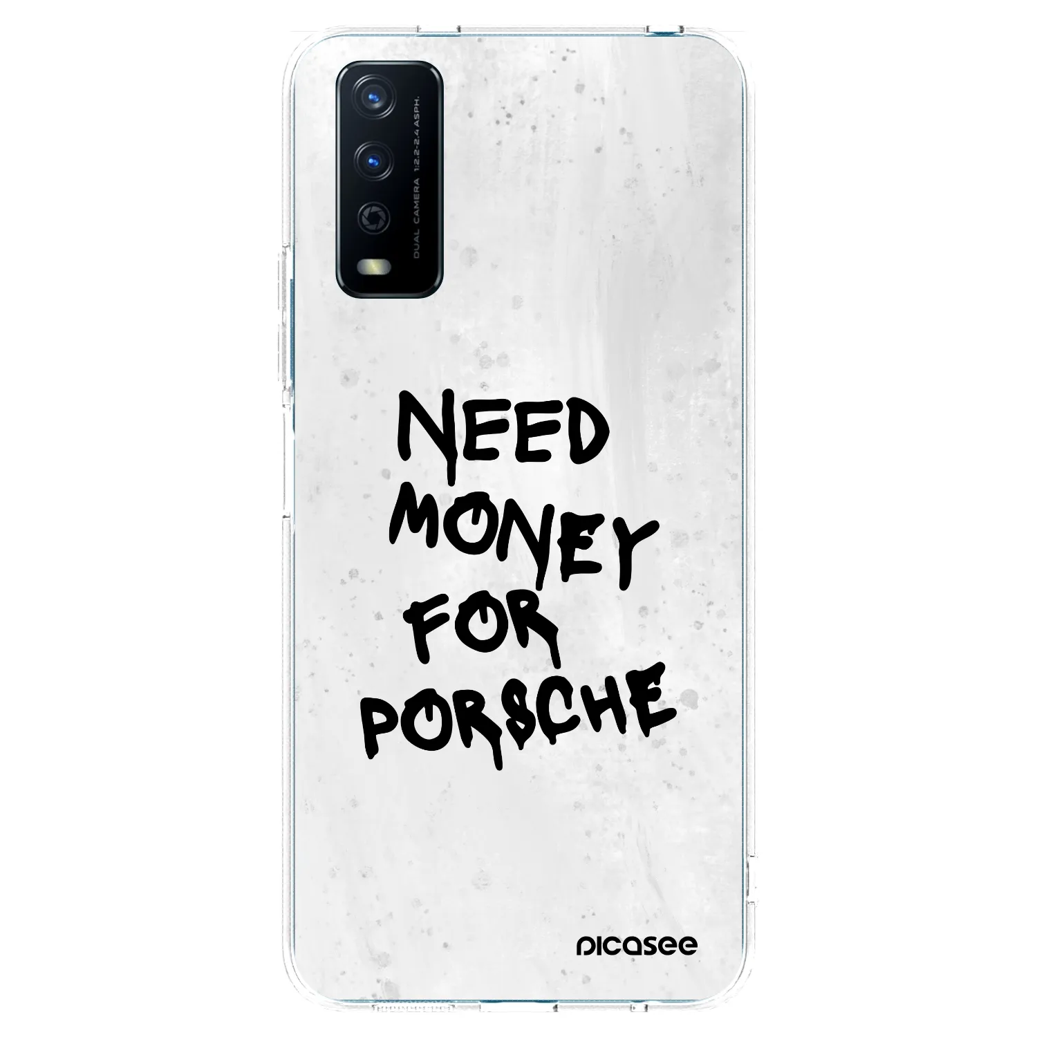 Picasee husă transparentă din silicon pentru Vivo Y11s - White Dollar