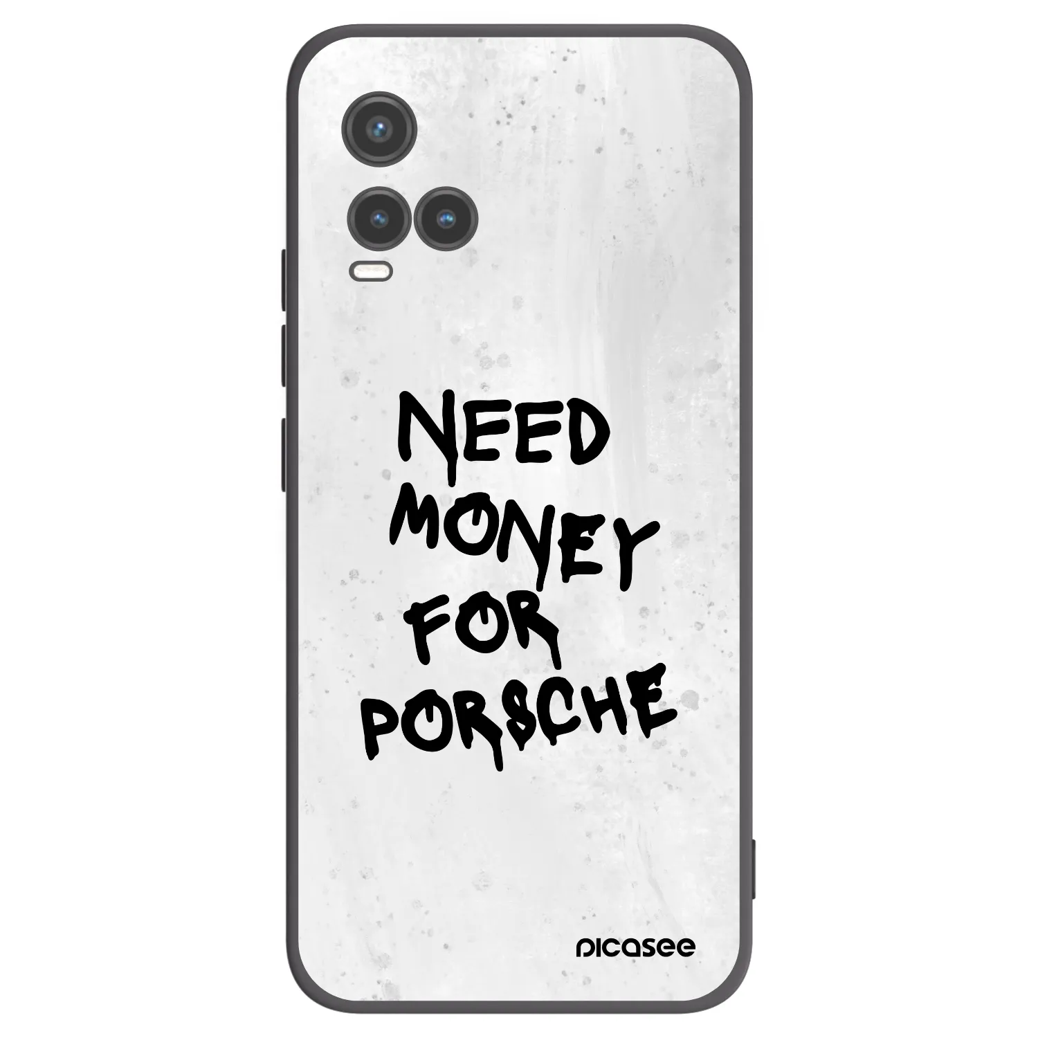 Picasee husă neagră din silicon pentru Vivo Y33s - White Dollar