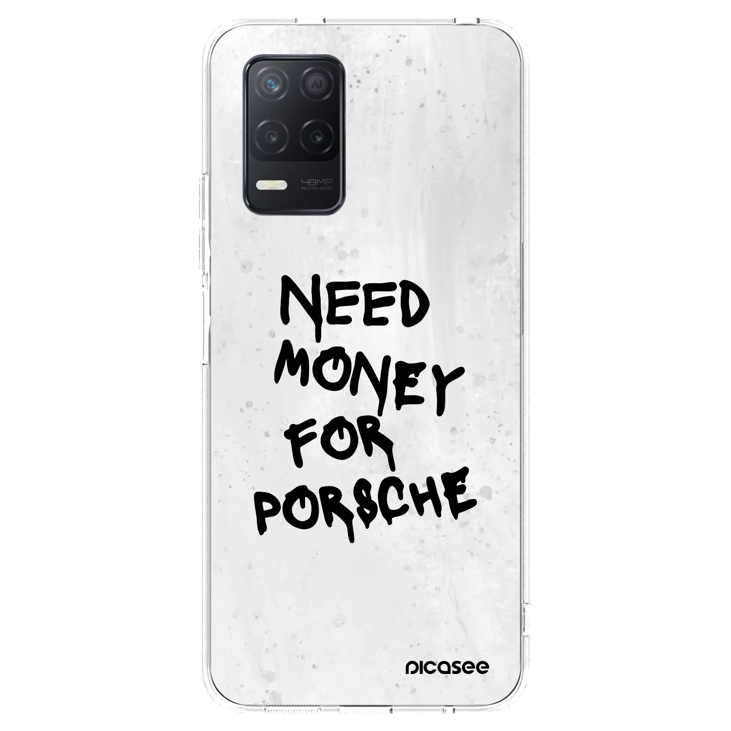 Picasee husă transparentă din silicon pentru Realme 8 5G - White Dollar