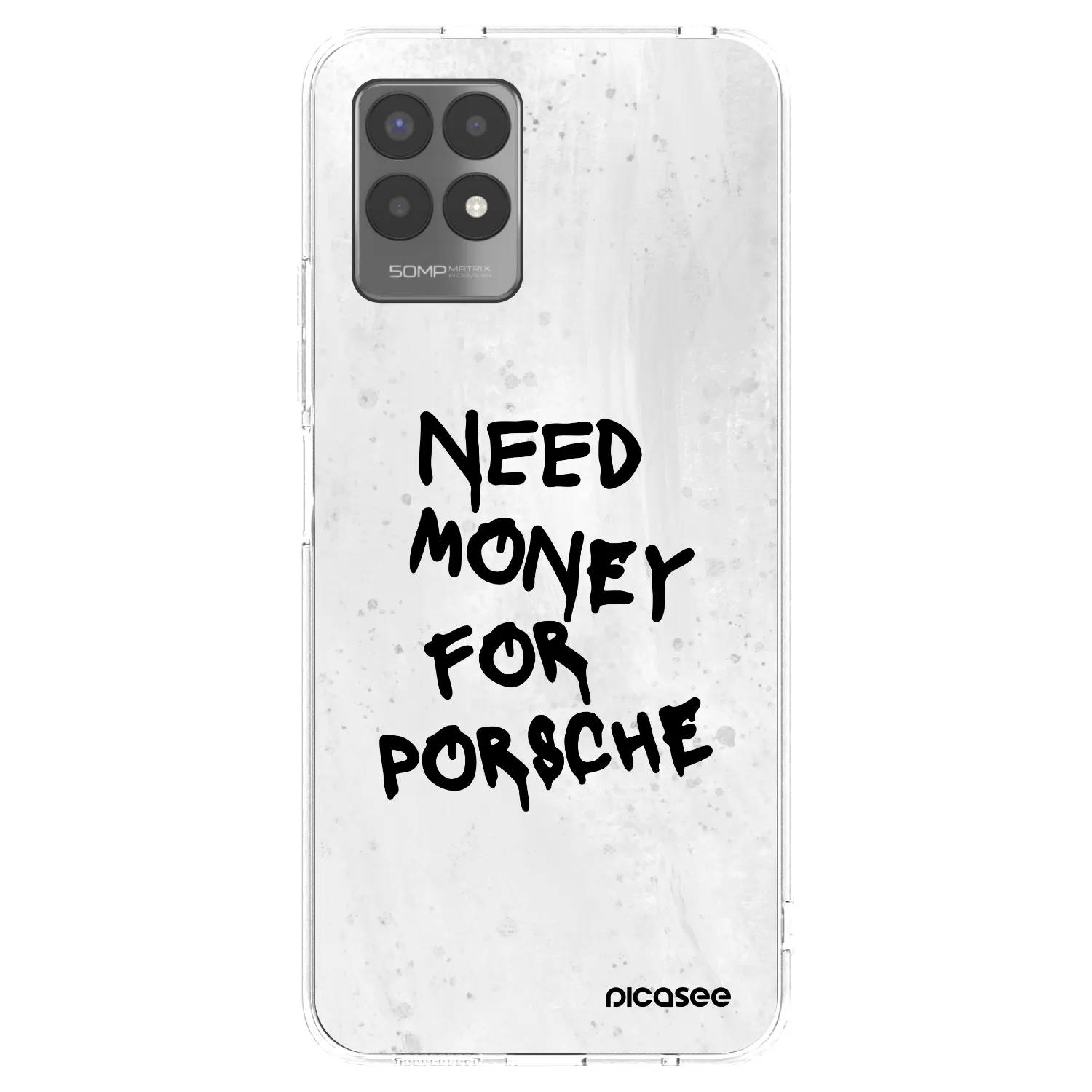 Picasee husă transparentă din silicon pentru Realme 8i - White Dollar