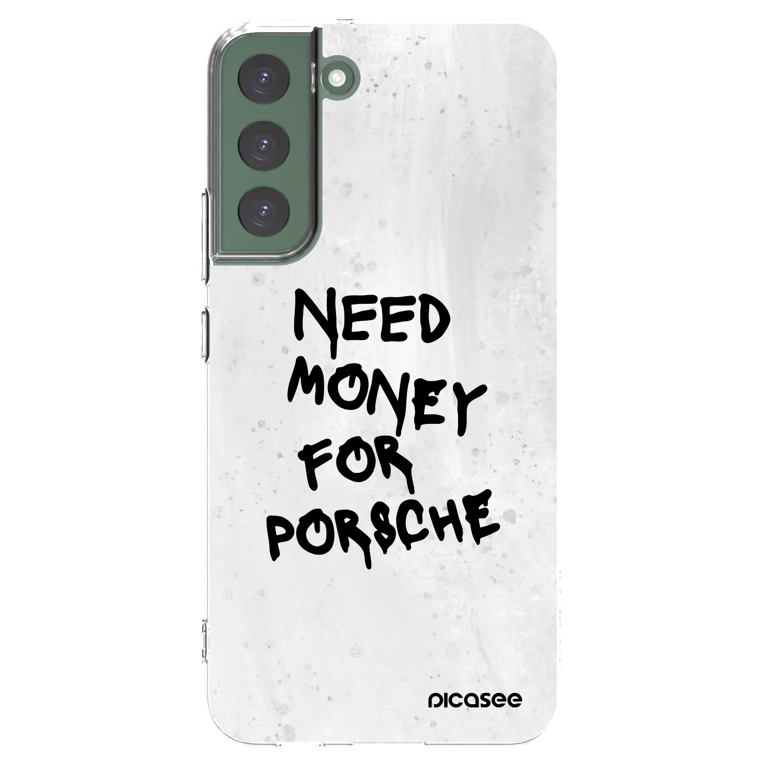 Picasee husă transparentă din silicon pentru Samsung Galaxy S22+ 5G - White Dollar