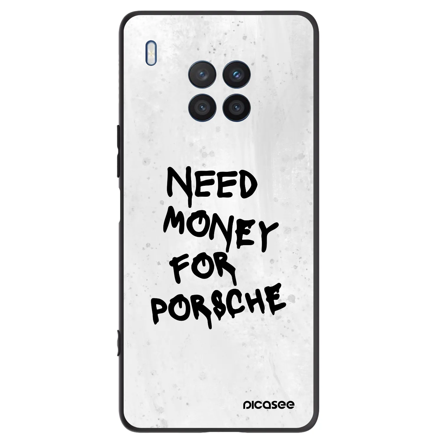 Picasee husă neagră din silicon pentru Honor 50 Lite - White Dollar