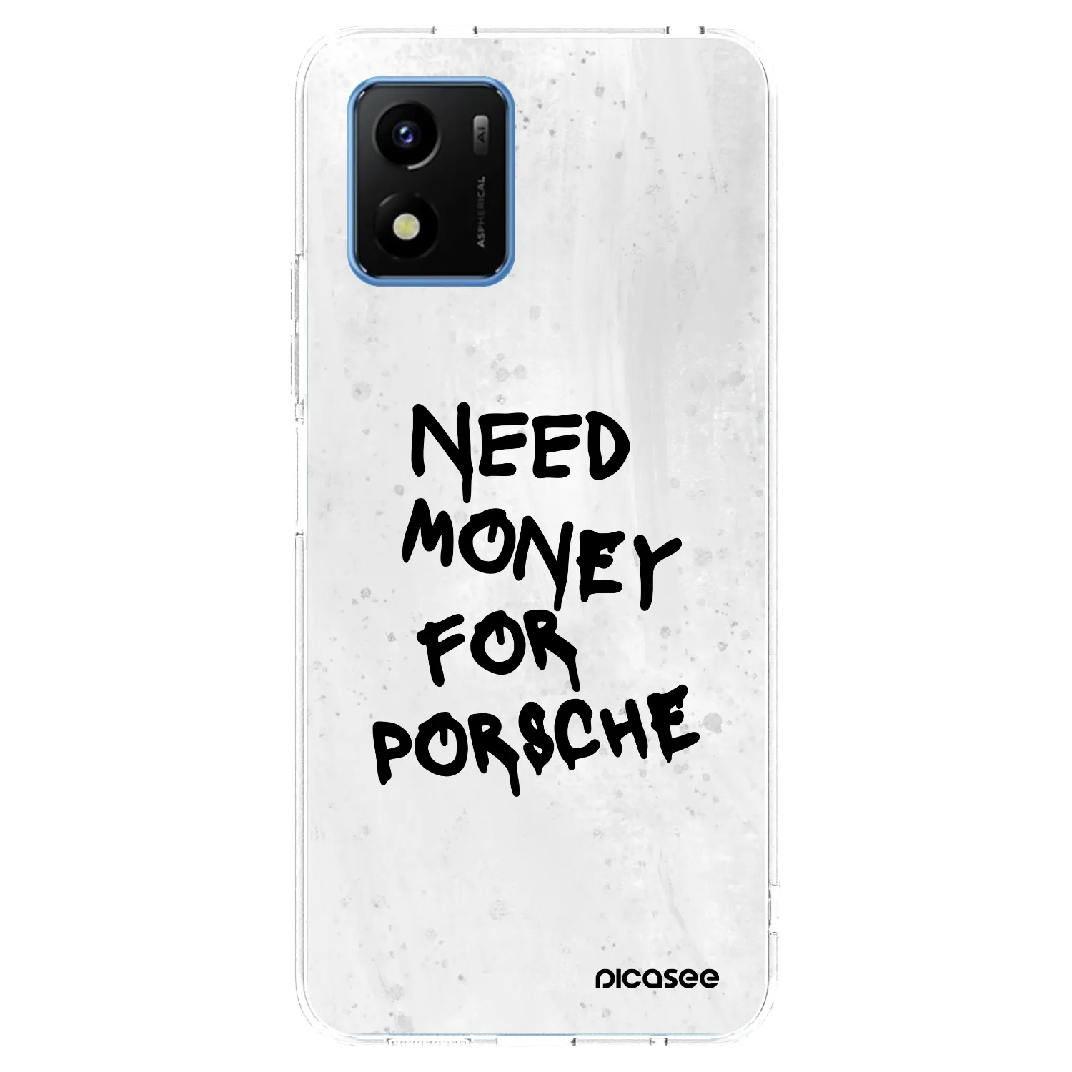 Picasee husă transparentă din silicon pentru Vivo Y01 - White Dollar
